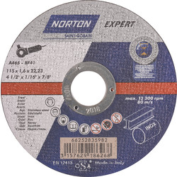 Norton Disque à tronçonner Norton Expert acier/inox 115x22,23x1,6mm - 77907 - de Toolstation