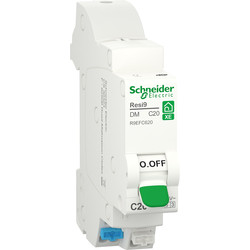 Schneider Disjoncteur embrochable Resi9 XE Schneider 1P+N  2A bornes automatiques - 81006 - de Toolstation