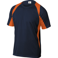 Delta Plus T-shirt Bali marine/orange Delta Plus XL *Dispo 48h* - 81327 - de Toolstation