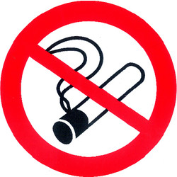Pictogramme interdiction Interdiction de fumer ø180mm - 84656 - de Toolstation