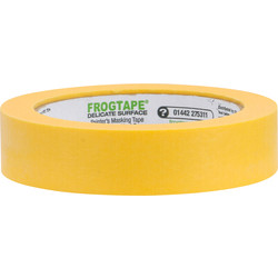 Frogtape® Ruban de masquage FrogTape Delicate jaune 24mm x 41,1m - 84703 - de Toolstation