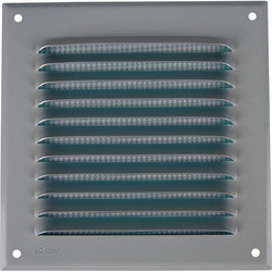 AXELAIR Grille d'aération carrée aluminium avec moustiquaire  Axelair 150x150mm - anodisée alu 86328 de Toolstation