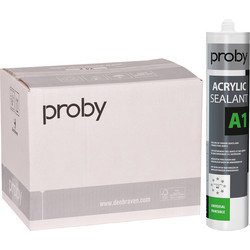 Proby Mastic acrylique A1 280ml blanc - Lot - 88712 - de Toolstation