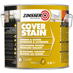 Zinsser Primaire-scellant isolant Cover Stain Zinsser 2,5L Blanc *Dispo 48h* 97391 de Toolstation