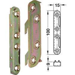 Hafele Quincaillerie pour lit Häfele 100mm - 99732 - de Toolstation