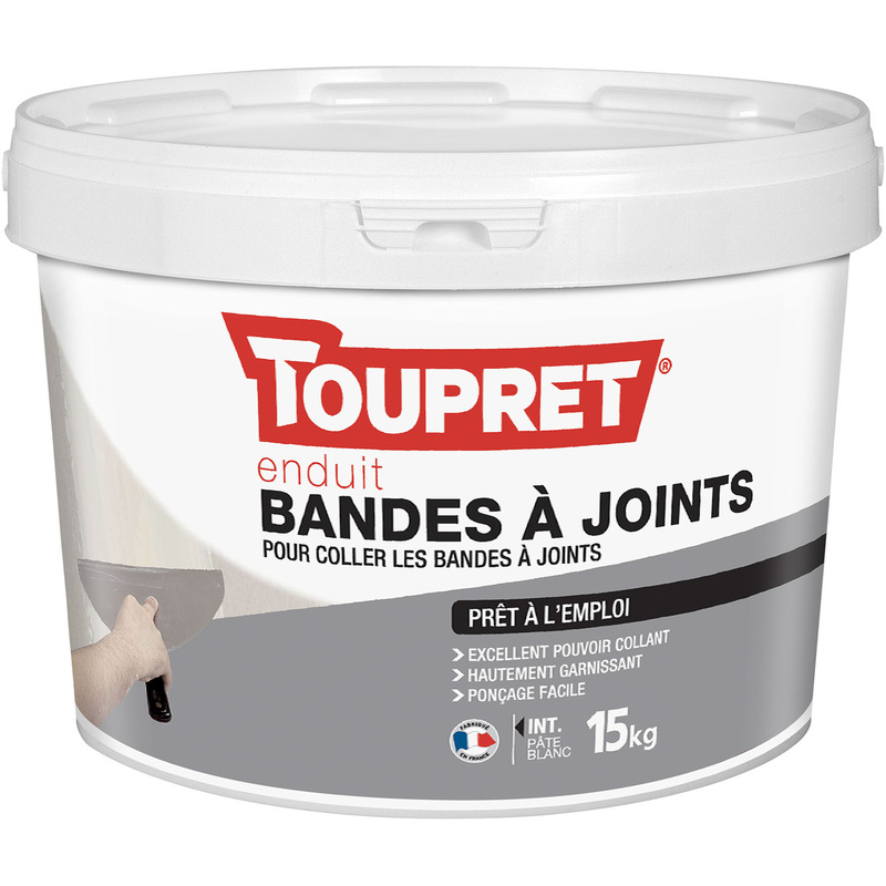 Enduit bandes à joints pâte Toupret