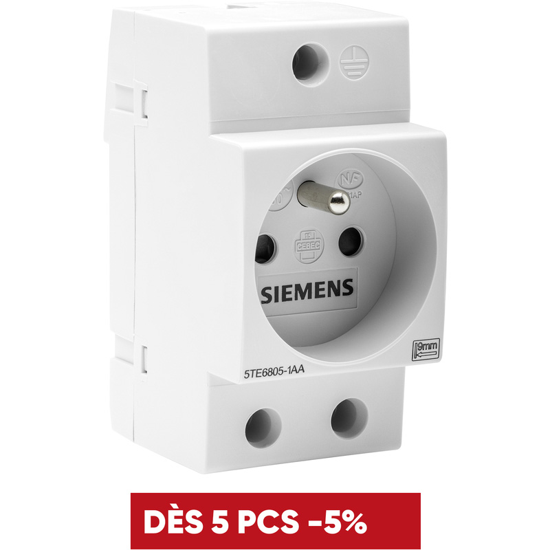 Prise modulaire 2P+T Siemens