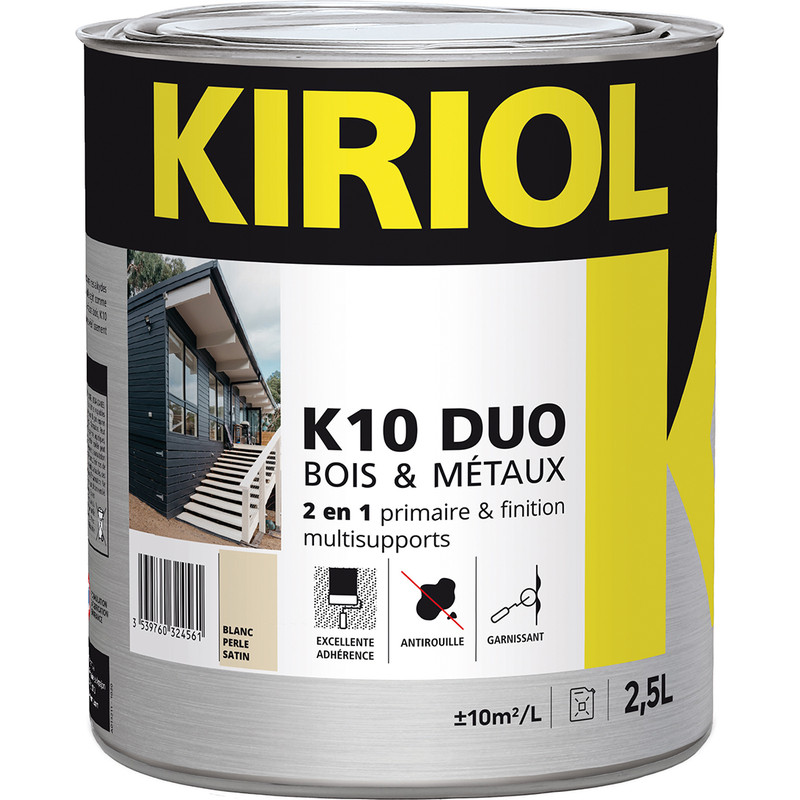 Soldes - Peinture bois & métaux satin K10 DUO Kiriol