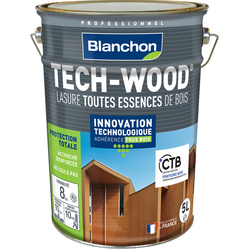 Lasure Tech-Wood® Blanchon satinée