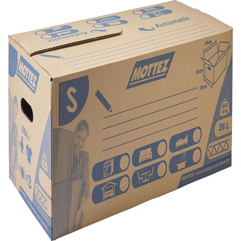 Boîte en carton pliante polyvalente, emballage de déménagement