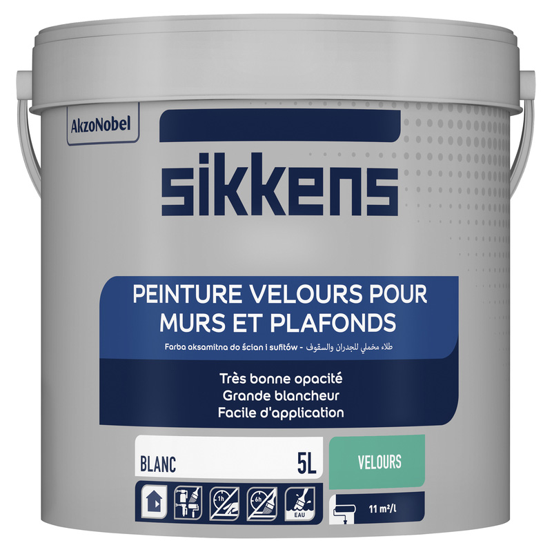 Peinture intérieure blanche pour murs et plafonds, Peinture intérieure