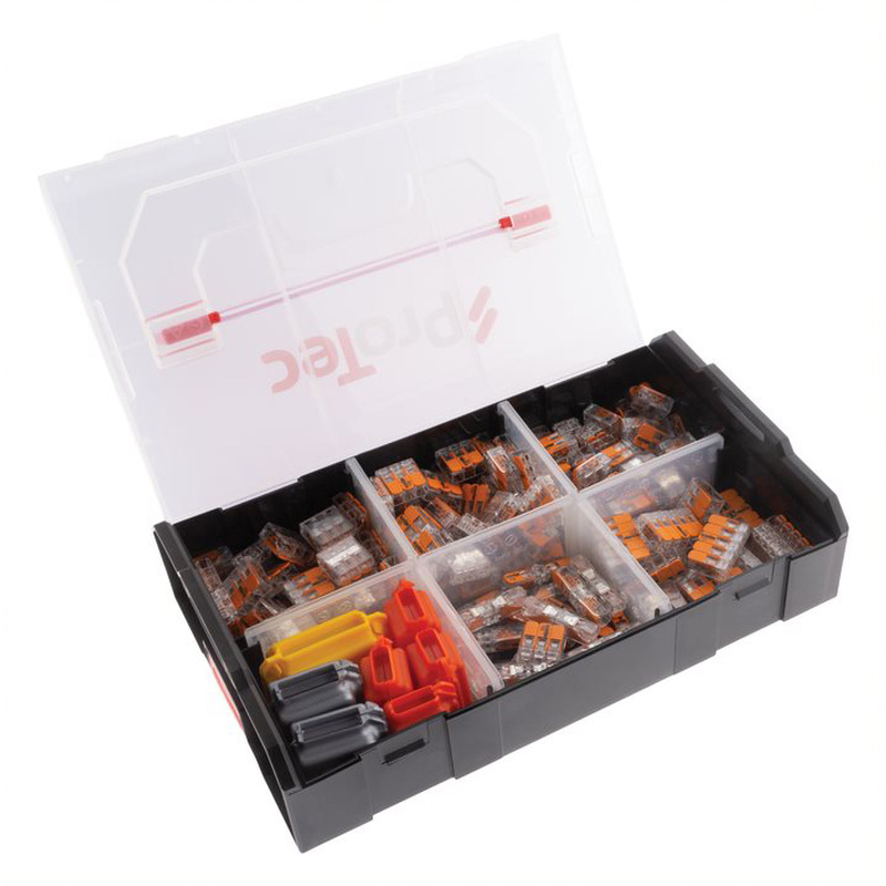 Lot valisette L-Boxx avec 150 bornes S221 + 7 gelbox offertes Wago