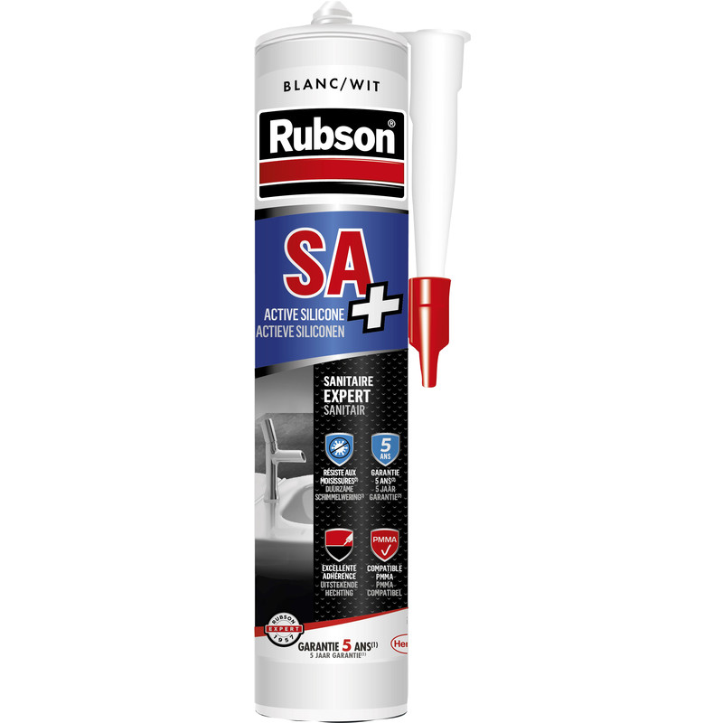 Mastic silicone sanitaire SA+ Rubson