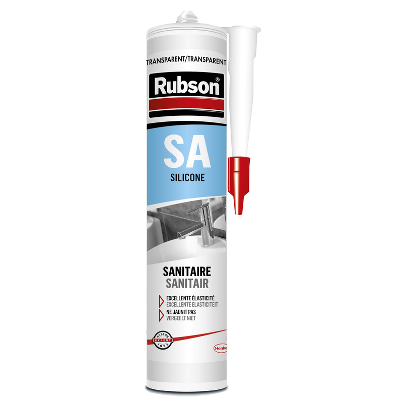 Mastic silicone sanitaire SA Rubson