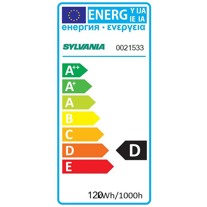 Ampoule crayon halogène Eco R7s Sylvania