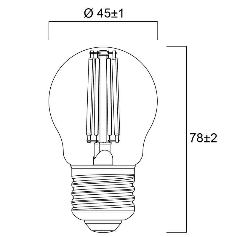 Ampoule sphérique satinée LED Retro ToLEDo E27 Sylvania