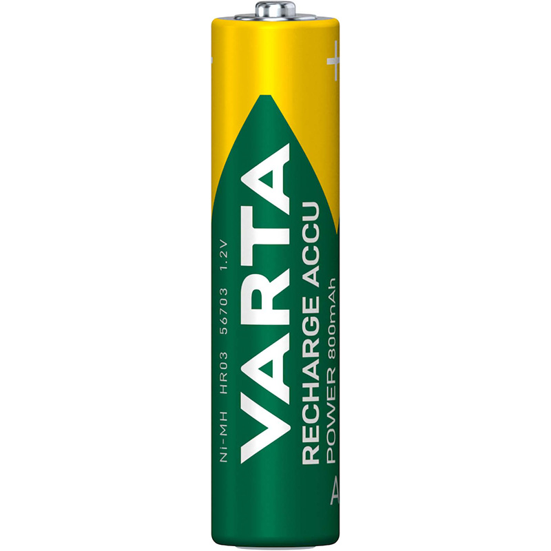 Piles rechargeables pré-chargées Varta