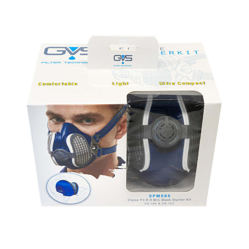 Lot de 2 masques de protection anti-poussières et anti-odeurs FFP2 3M