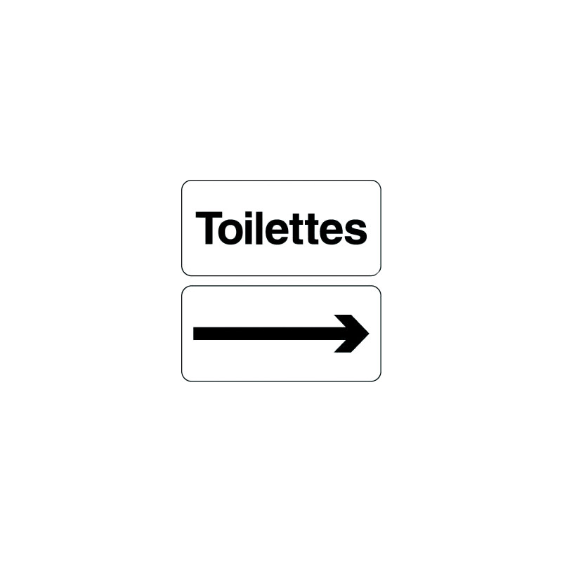 Soldes - Pictogramme Toilettes 100 x 100mm