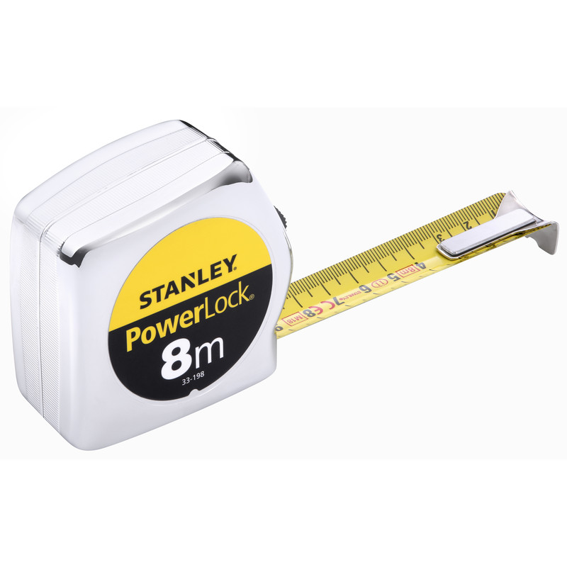 Mètre à ruban Powerlock Classic - Stanley 8 m : Matériel et Outillage  STANLEY - Promeca